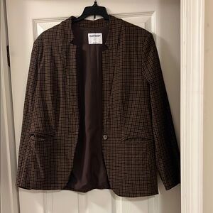 Old Navy Brown Blazer Tailored Suit Jacket